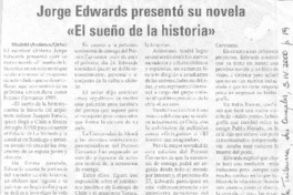 Jorge Edwards presentó su novela "El sueño de la historia"