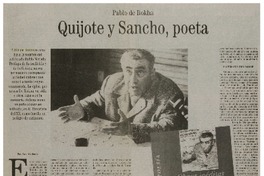 Pablo de Rokha, Quijote y Sancho, poeta