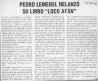 Pedro Lemebel relanzó su libro "Loco Afán"  [artículo]