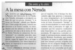 A la mesa con Neruda  [artículo] Tito Castillo