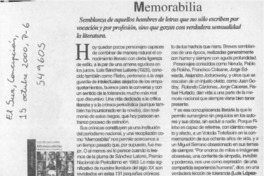 Memorabilia  [artículo] Luis López-Aliaga
