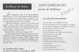 Juan García Ro, poeta de Vallenar  [artículo]