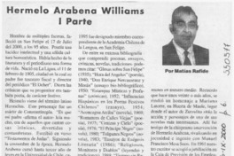 Hermelo Arabena Williams  [artículo] Matías Rafide