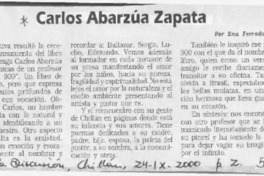 Carlos Abarzúa Zapata  [artículo] Ena Ferrada Ortiz