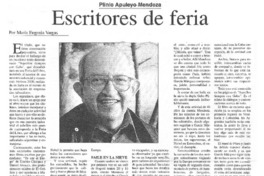 Escritores de feria  [artículo] María Eugenia Vargas
