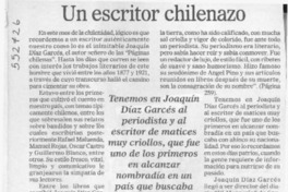 Un Escritor chilenazo  [artículo]