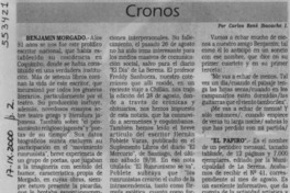 Cronos  [artículo] Carlos René Ibacache I.