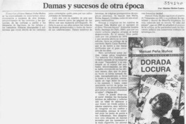 Damas y sucesos de otra época  [artículo] Marino Muñoz Lagos