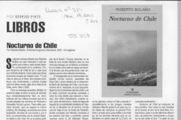 Nocturno de Chile  [artículo] Rodrigo Pinto