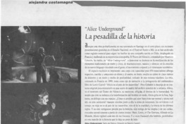 La pesadilla de la historia  [artículo] Alejandra Costamagna