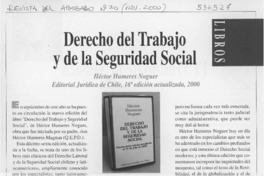 Derecho del Trabajo y de la Seguridad Social  [artículo] Francisco Walker