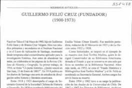 Guillermo Feliú Cruz (Fundador)  [artículo]