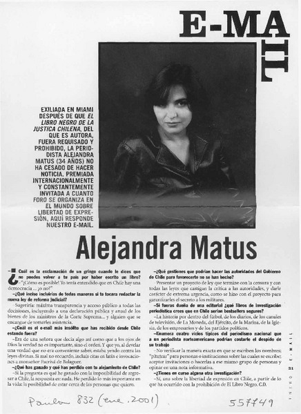 Alejandra Matus  [artículo]