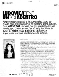 Ludovica tiene un sol adentro  [artículo] Loreto Novoa M.
