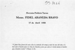 Fidel Araneda Bravo  [artículo] Hernán Poblete Varas