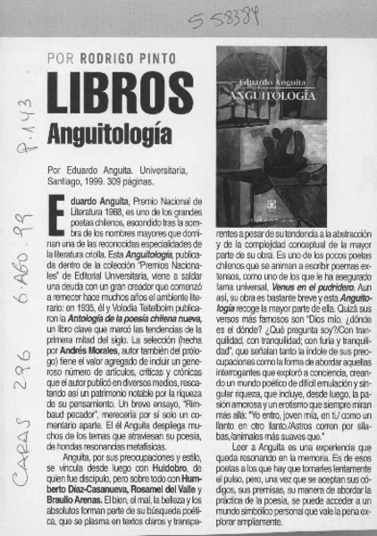 Anguitología  [artículo] Rodrigo Pinto