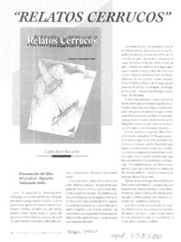 "Relatos cerrucos"  [artículo] Carlos René Ibacache