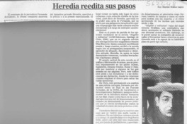 Heredia reedita sus pasos  [artículo] Marino Muñoz Lagos