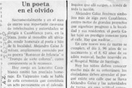 Un poeta en el olvido  [artículo] Juan Meza Sepúlveda