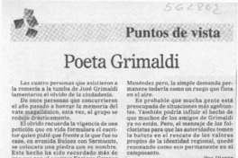 Poeta Grimaldi  [artículo]