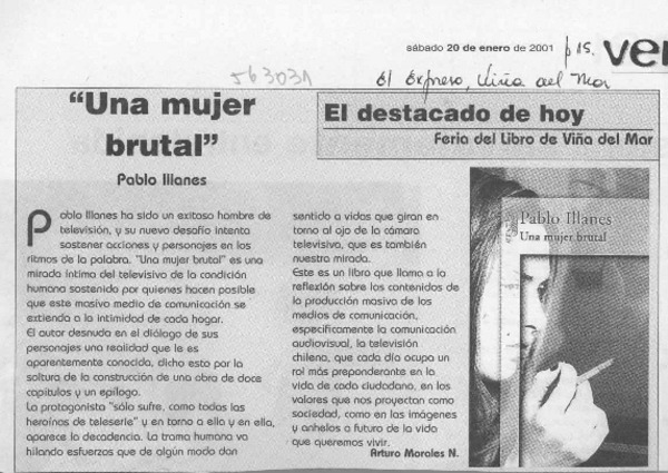 "Una mujer brutal"  [artículo] Arturo Morales N.