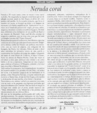 Neruda coral  [artículo] Luis Alberto Mansilla
