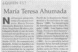 María Teresa Ahumada