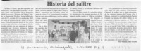 Historia del salitre  [artículo] Nahum Díaz A.