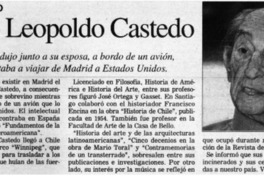 Murió Leopoldo Castedo