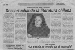 Descartuchando la literatura chilena  [artículo]