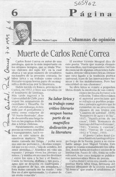 Muerte de Carlos René Correa