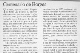 Centenario de Borges