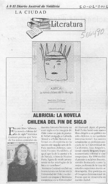 Albricia: La novela chilena del fin de siglo  [artículo]