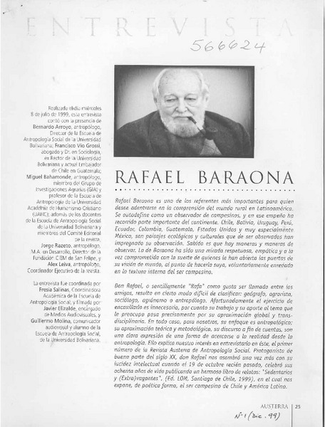 Rafael Baraona  [artículo]