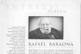Rafael Baraona  [artículo]