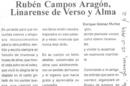 Rubén Campos Aragón, Linarense de verso y alma