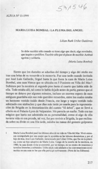 María Luisa Bombal: La pluma del ángel
