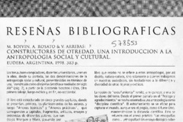 Reseñas bibliográficas  [artículo] Fresia Salinas