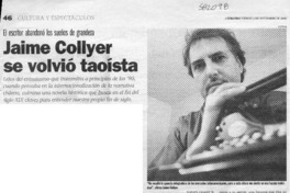 Jaime Collyer se volvió taoísta  [artículo] Andrés Gómez B.
