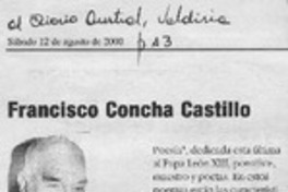 Francisco Concha Castillo  [artículo] Hernán de la Carrera Cruz