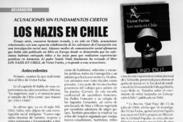 Los nazis en Chile  [artículo] Raúl Zúñiga P.