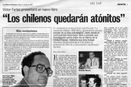 "Los chilenos quedarán atónitos"  [artículo] Orietta Santa María