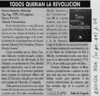 Todos querían la revolución  [artículo] Isabel de Gregorio