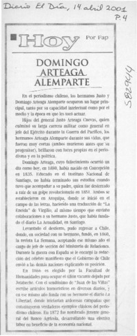 Domingo Arteaga Alemparte  [artículo] Fap