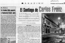 El Santiago de Carlos Franz  [artículo] Sergio Tanhnuz