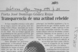 Transparencia de una actitud rebelde  [artículo] Ronnie Muñoz Martineaux