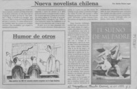 Nueva novelista chilena  [artículo] Marino Muñoz Lagos