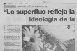 "Lo superfluo refleja la ideología de la reconciliación"  [artículo] Rosario Mena