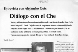 Diálogo con el Che  [artículo] Virginia Rioseco