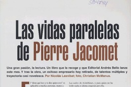 Las vidas paralelas de Pierre Jacomet  [artículo] Nicolás Lasnibat
